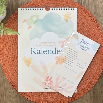 Fabrikten Babyshower Bundel - 20 Invulkaarten + Mijlpalenkalender