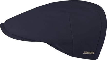 Hatland - Davis Piqué - Katoenen flatcap - Marine blauw - Maat M - Unisex