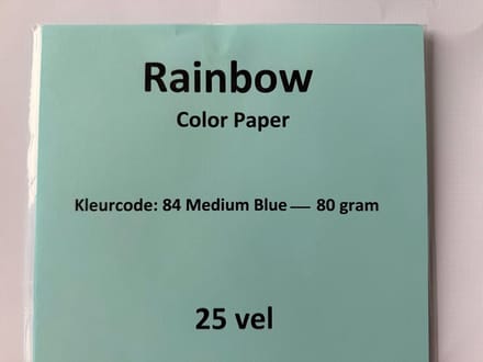 Rainbow KL-84 Medium blauw 80 gram papier