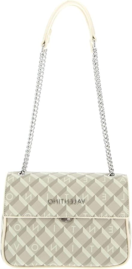 Schoudertas - Handtas Hobo - Dagelijks Gebruik - Speciaal Logo Patroon - 22 x 17 x 9 cm - Ecru Multi