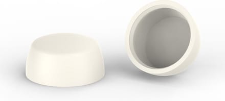 10 stuks - Afdekkapjes voor schroeven - Mat - 16mm - Crèmewit RAL 9001