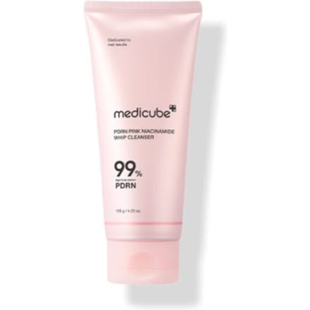 Nettoyant Mousse PDRN Rose Niacinamide Medicube 120g Mousse Hydratante & Éclaircissante white