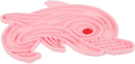 Voerbak Met Puzzel - Langzame Eter - Honden Voeden - Antislip Basis - 19cm Diameter - Roze