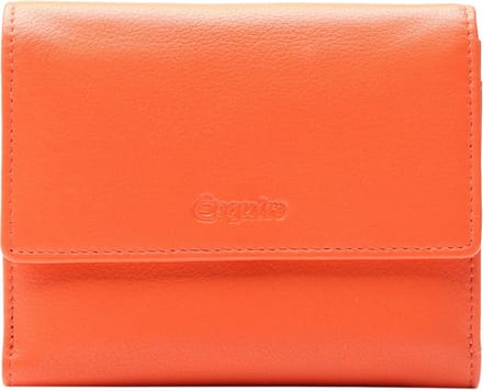 Esquire Leren Portemonnee Viktoria Wallet With Flap Flame Orange Oranje