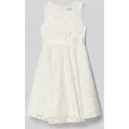 Jurk met tailleband in all-over look