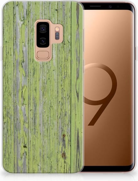 Samsung Galaxy S9 Plus Bumper Hoesje Green Wood