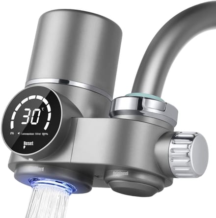 Aurixi® Waterfilter kraan - Waterfilter - Zilver - 20cm x 20cm x 9cm