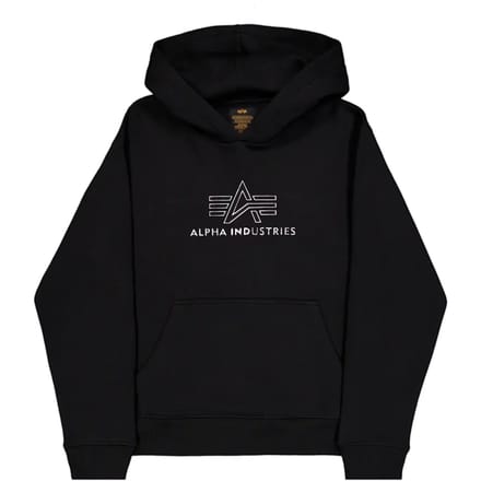 Regular fit hoodie van puur katoen met labeldetail