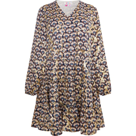 IZIA Jurk Dames Navy Veelkleurig