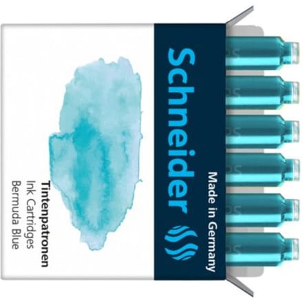 Schneider inktpatronen - pastel Bermuda blauw - doos 6 stuks - S-166134