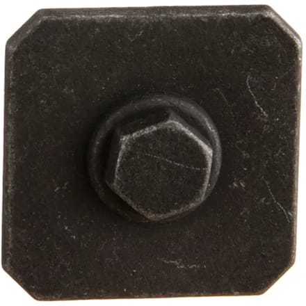Bertomani Meubelknop - Zamak - Mat Zwart - Vierkant - 27mm - Set Van 2