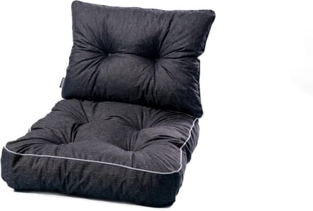 Lounge Kussen Set - Tuinkussens - Buiten Zitten - Waterafstotend - 50x50cm - Zwart