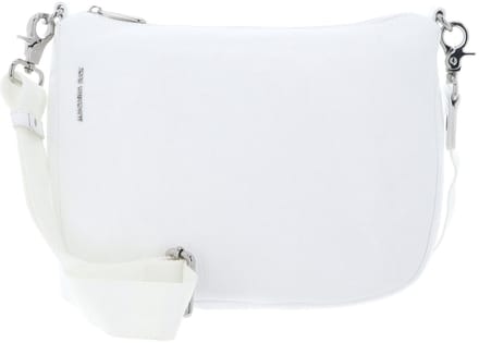 MANDARINA DUCK Leren schoudertas Mellow Leather Hobo Bag Blanc wit