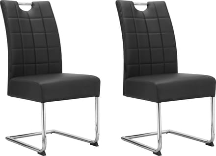 Osaka-Eetkamerstoel - 2 Pack - Zwart