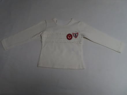 Tshirt met lange mouw - Meisje - Creme - Ruches - 2 jaar 92