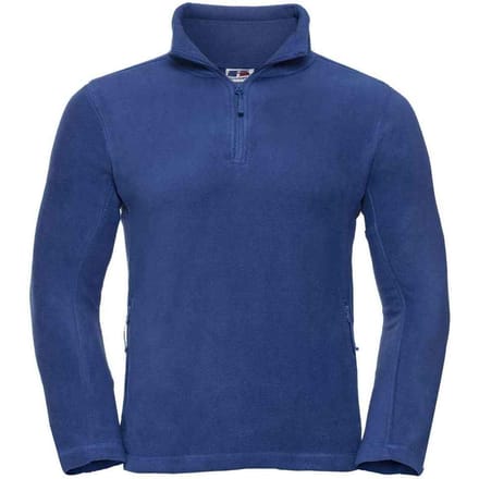 Russell Heren Ritssluiting Outdoor Fleece Top (Koningsblauw)