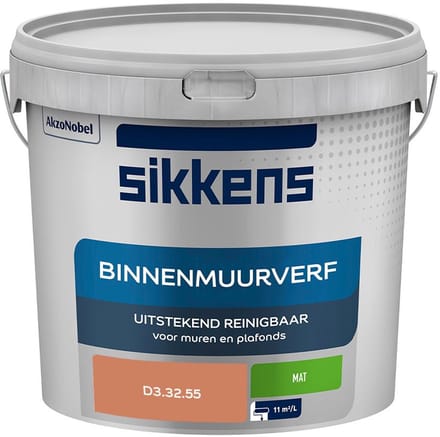 Sikkens - Binnenmuurverf Mat - D3.32.55 - Mengverf - 5 L