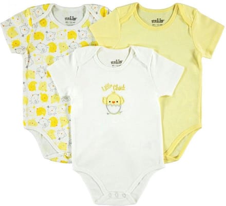 Baby 3-delige rompertjes set jongens/meisjes - Little chick
