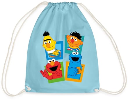 Sesamstraat Bert Ernie Elmo Koekiemonster Gymtas