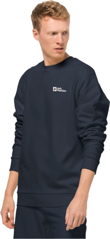 Jack Wolfskin Essential CrewNeck Men - Outdoortrui - Heren - Blauw - Maat M