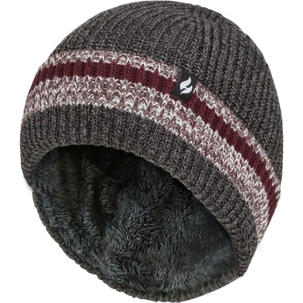Heat Holders - Wintermuts met manchet voor heren - Houtskool