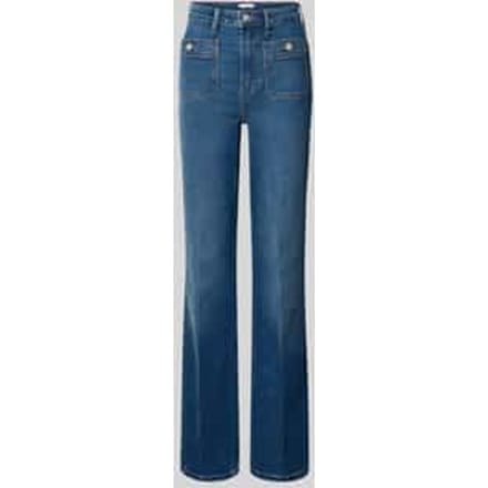 Bootcut jeans van katoenmix