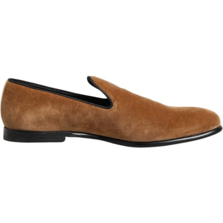 Dolce & Gabbana Bruine Suède Instappers Heren Loafers Formele Schoenen