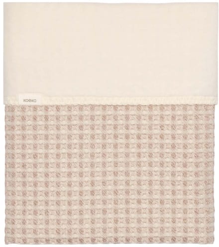 Koeka Wiegdeken - Cotton Fleece Wafel Amsterdam – Crumble - 75x100 cm