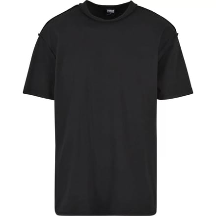 Urban Classics - Oversized Inside Out Heren T-shirt - S - Zwart