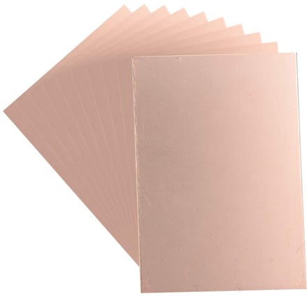 Printplaten Set - Dubbelzijdig Koper - Elektronica Projecten - 15 mm Dikte - 100x70 mm - Koper