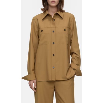 Closed Fitted Utility Shirt & Blouses Tullamore Brown Größe: L | Business hemden Outlet | Damen | Braun