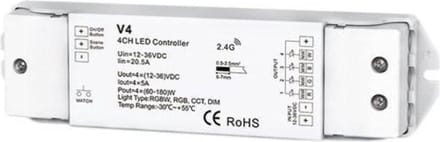 Dimmer RF voor 12V/24V LED -lint - Kunststof - SILUMEN