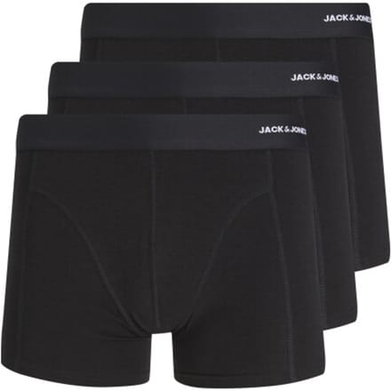 Jack & Jones Boxers - JACBASIC BAMBOO TRUNKS 3 PACK NOOS - S tot XXL - voor Mannen - zwart