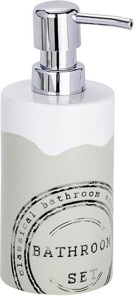 Zeepdispenser Wenko Bathroom 8.5x18x7cm Keramiek Wit