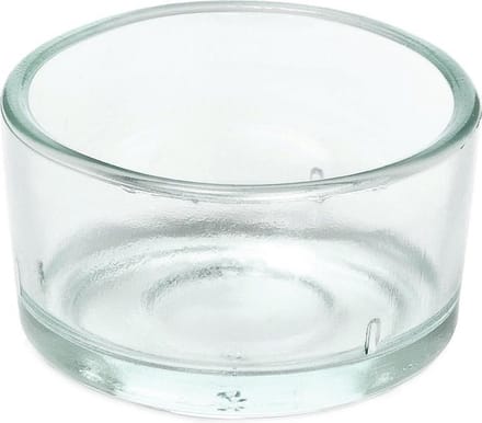 Trend Candles theelichthouder - glas - transparant - 4x3 cm - waxinelicht