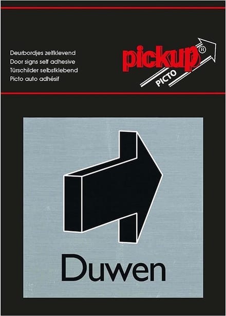 Pickup Route Alulook Alu Picto 80x80 mm - duwen