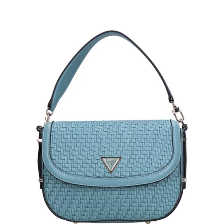 GUESS Schoudertas Murielle Flap Shoulder Bag Teal Turquoise