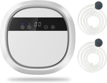 Draagbare ozongenerator, multifunctioneel ozonapparaat met timer voor lucht, water, voedsel, huis, kantoor en auto (wit)