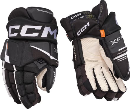 CCM - Tacks XF - IJshockeyhandschoenen - Kinderen - Zwart - Wit - 11