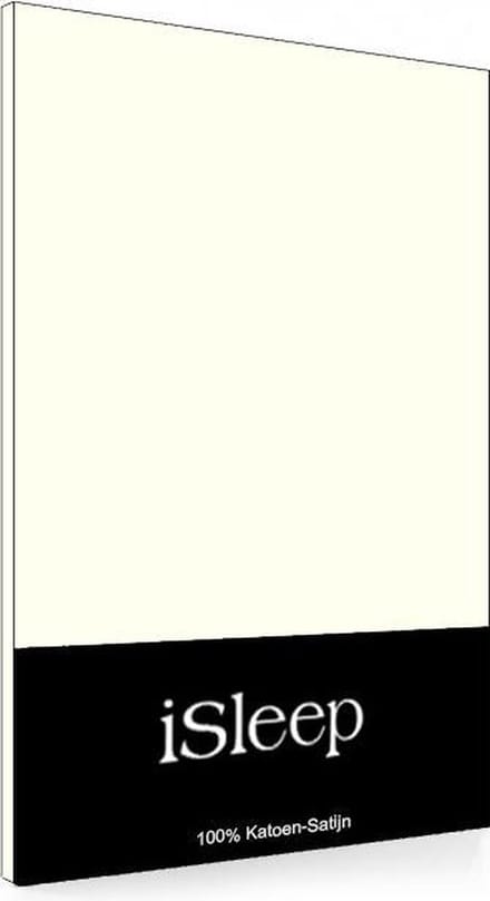 iSleep Satijn Kussenslopen (2 stuks) - 60x70 cm - Licht Beige