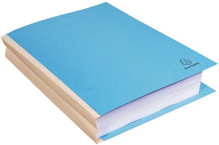 Exacompta FOREVER® 320 g/m2 - Pak van 25 dossiermappen met linnen rug - A4 - Fel blauw - 770010E