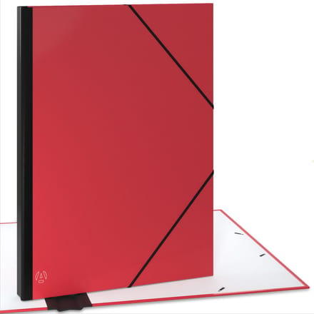 ACROPAQ Tekenmap A2 - 52 x 72 cm, XXL Groot, met Elastieken, Rood