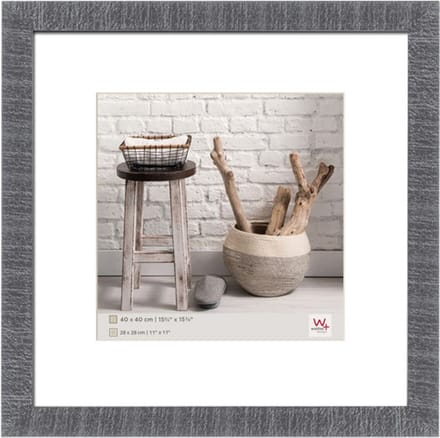 walther+ design HO440D Wissellijst Papierformaat: 40 x 40 cm Grijs