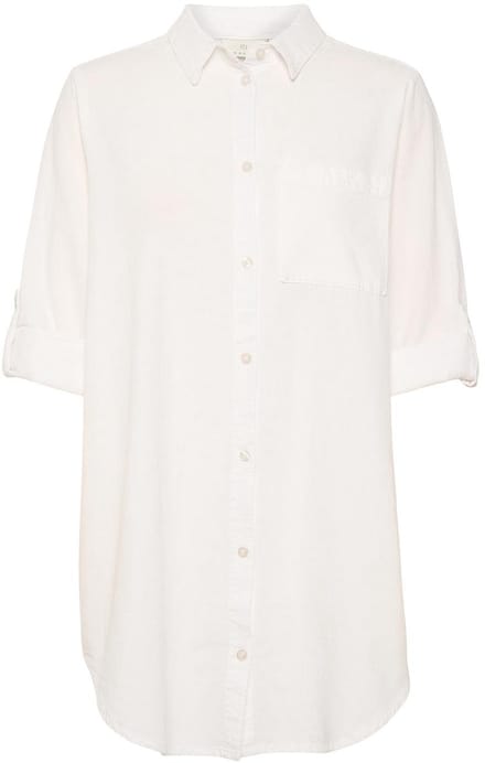 Kaffe KAnaya Shirt Tunic Dames Tuniek - Chalk