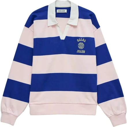 Gestreepte lange mouwen polo voor dames Salsa Jeans