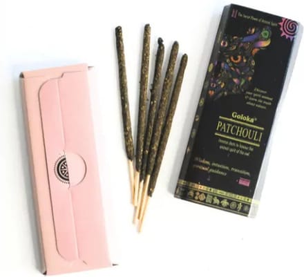 Goloka - Patchouli - Wierook - Patchouly - Harswierookstokjes - 3 doosjes