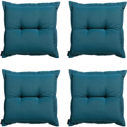 Madison - Zitkussen Panama sea blue - Ca. 50x50 cm - Set van 4