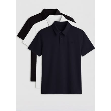 Heren Katoenmix Polo T-shirt