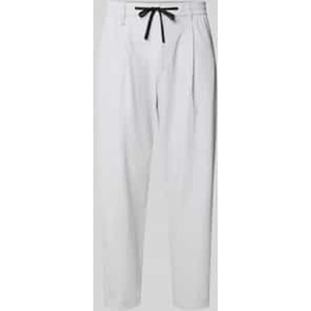 Tapered fit broek met tunnelkoord, model 'CONVERT PLEAT'