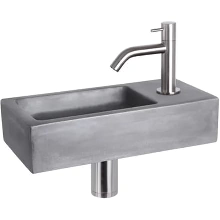 Differnz Fonteinset Mix&match Ravo Beton Gebogen Mat Chroom